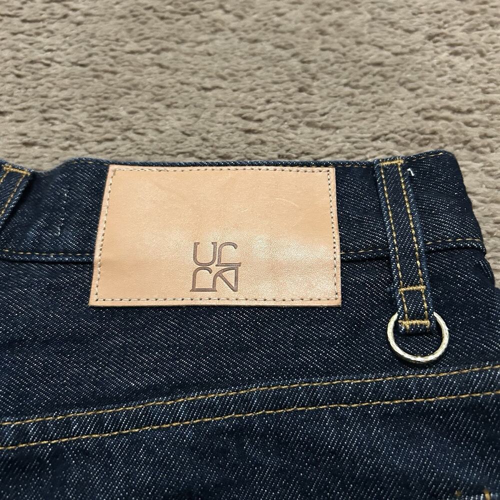 Ulla Johnson Denim Wide Leg Front & Back Seam Jeans Size 27 Dark Wash - Picture 10 of 10